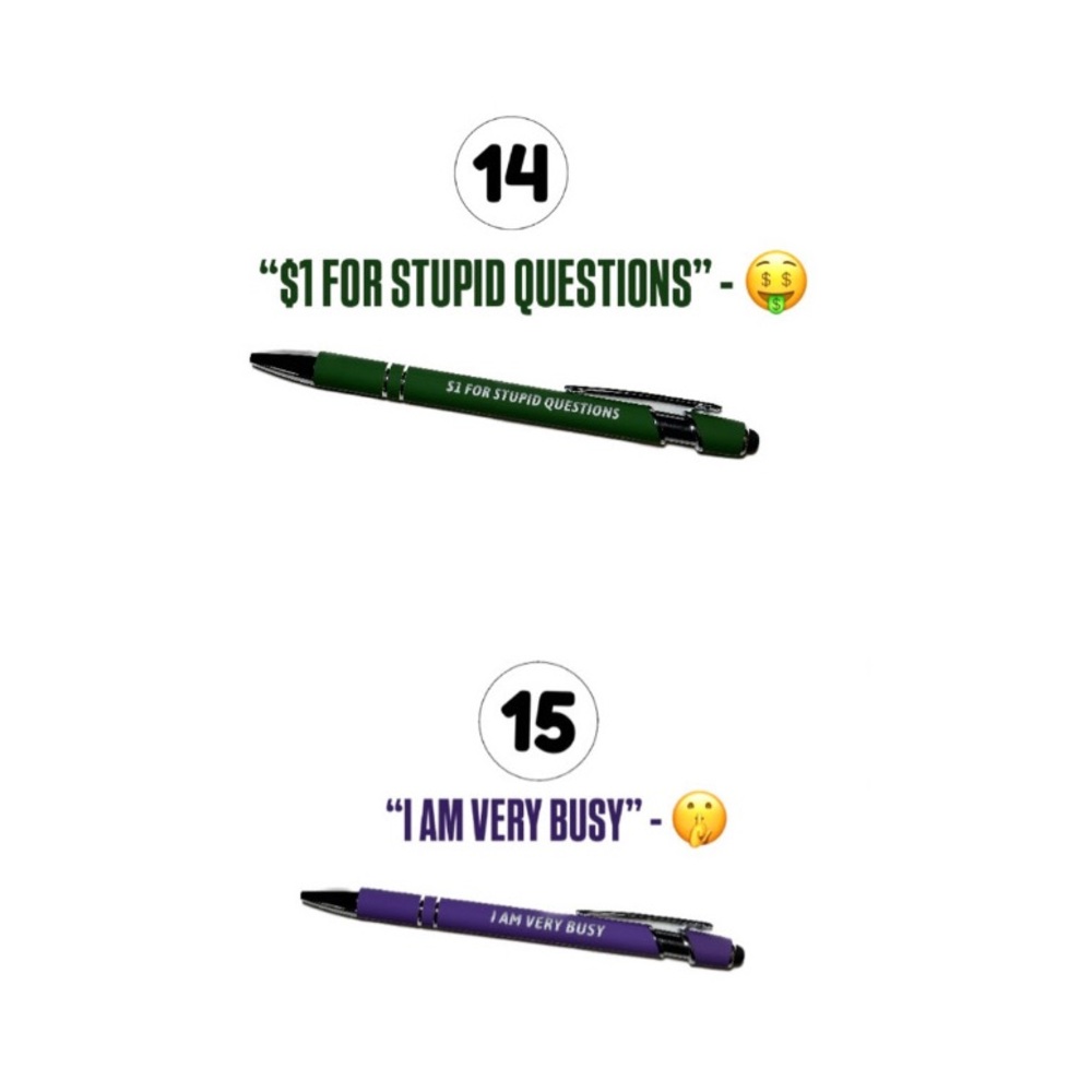 Funny Phrase Pen (1) with Stylus - Picture 14 of 16